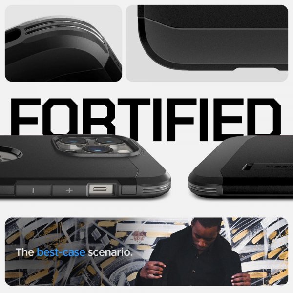 Spigen iPhone 14 Pro Max Cover Tough Armor MagFit Sort