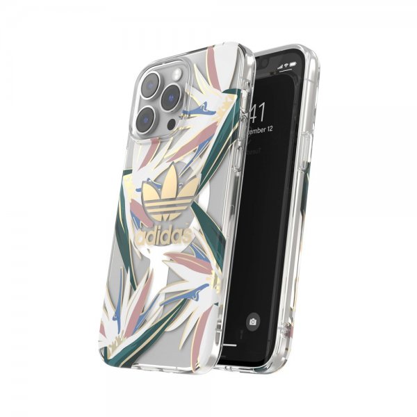 Adidas iPhone 14 Pro Max Cover Trefoil Clear Case MagSafe Gold