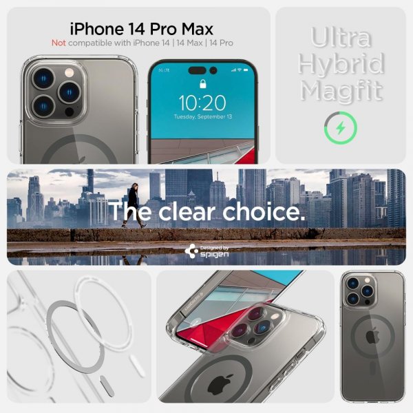 Spigen iPhone 14 Pro Max Cover Ultra Hybrid MagFit Graphite
