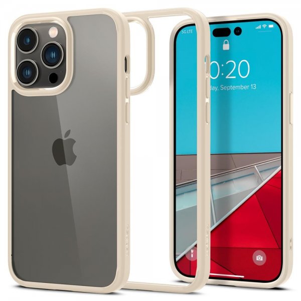 Spigen iPhone 14 Pro Max Cover Ultra Hybrid Sand Beige