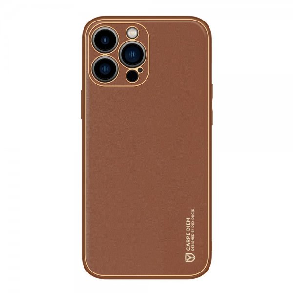 Dux Ducis iPhone 14 Pro Max Cover YOLO Series Brun