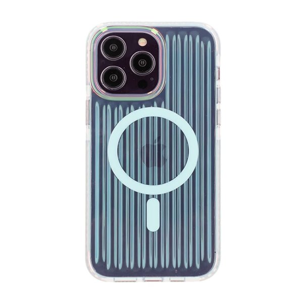 iPhone 14 Pro Max Cover MagSafe Reflektion Blå
