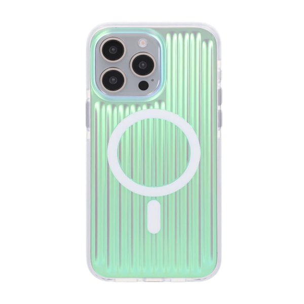 iPhone 14 Pro Max Cover MagSafe Reflektion Grøn