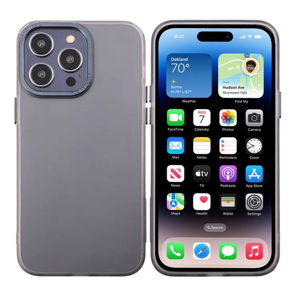 iPhone 14 Pro Cover Kamerakant MagSafe Sort