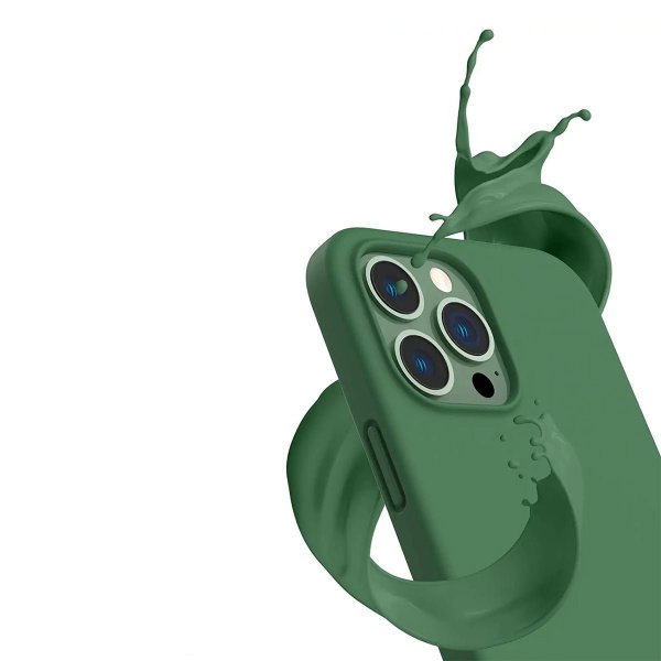Rvelon iPhone 14 Pro Cover Silikone Grøn