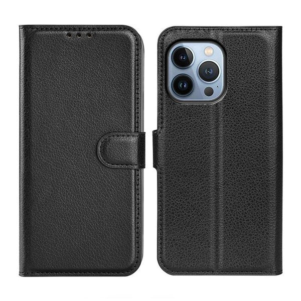iPhone 14 Pro Cover med Stativ Sort