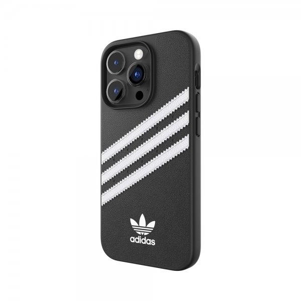 Adidas iPhone 14 Pro Cover 3 Stripes Snap Case Sort Hvid