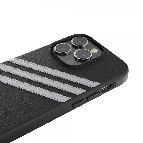 Adidas iPhone 14 Pro Cover 3 Stripes Snap Case Sort Hvid