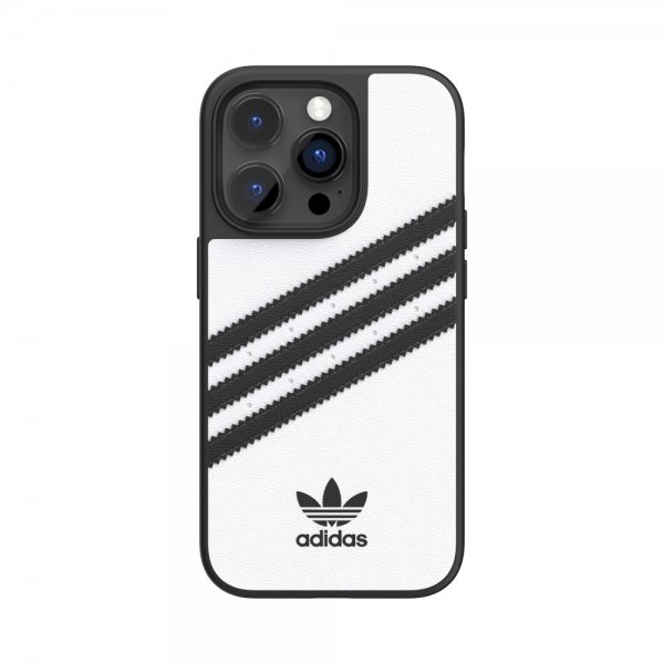 Adidas iPhone 14 Pro Cover 3 Stripes Snap Case Hvid Sort