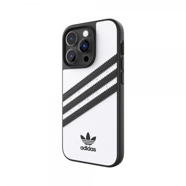 Adidas iPhone 14 Pro Cover 3 Stripes Snap Case Hvid Sort