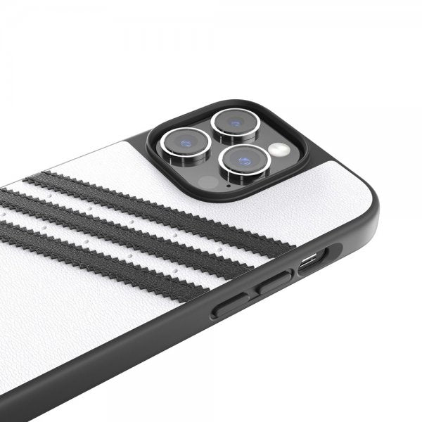 Adidas iPhone 14 Pro Cover 3 Stripes Snap Case Hvid Sort