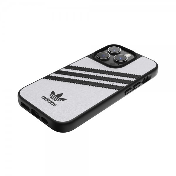 Adidas iPhone 14 Pro Cover 3 Stripes Snap Case Hvid Sort
