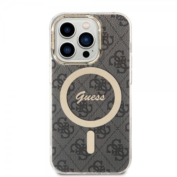 Guess iPhone 14 Pro Cover 4G Pattern MagSafe Sort
