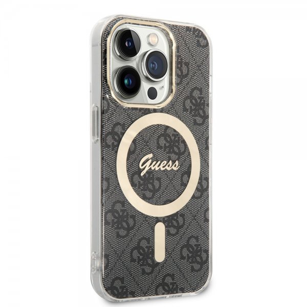 Guess iPhone 14 Pro Cover 4G Pattern MagSafe Sort