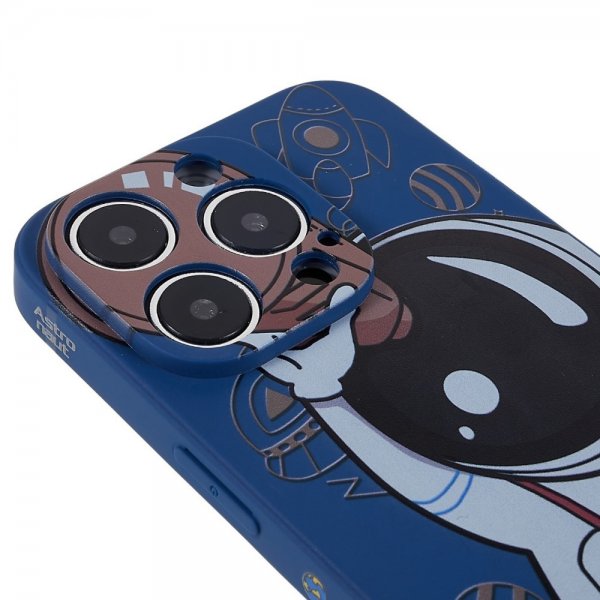 iPhone 14 Pro Cover Astronaut Blå Brun
