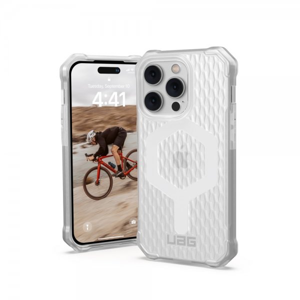Urban Armor Gear (UAG) iPhone 14 Pro Cover Essential Armor MagSafe Frosted Ice