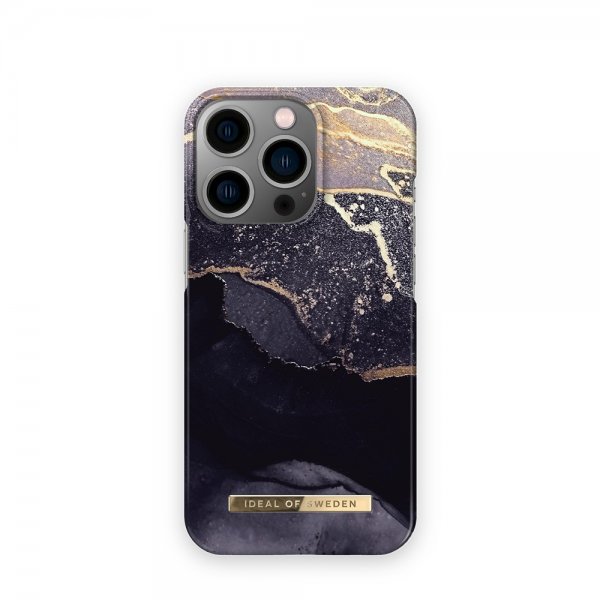 Ideal of Sweden iPhone 14 Pro Cover Fashion Case MagSafe Golden Twilight Marble