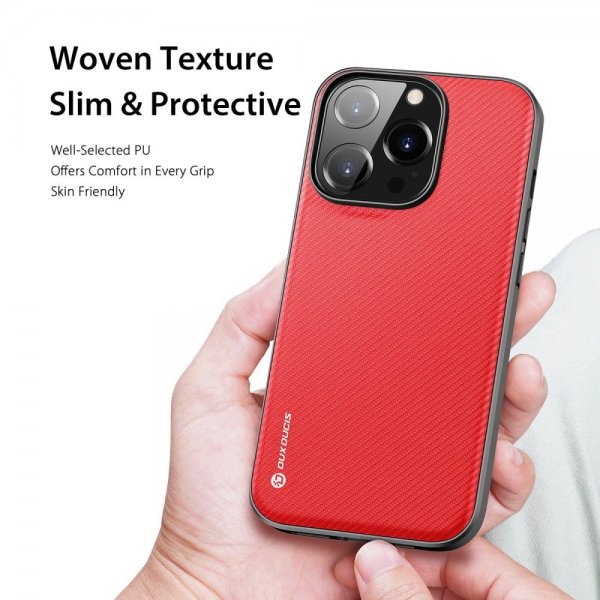 Dux Ducis iPhone 14 Pro Cover FINO Series Rød
