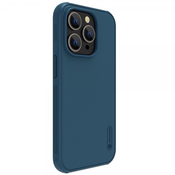 Nillkin iPhone 14 Pro Cover Frosted Shield Pro MagSafe Blå