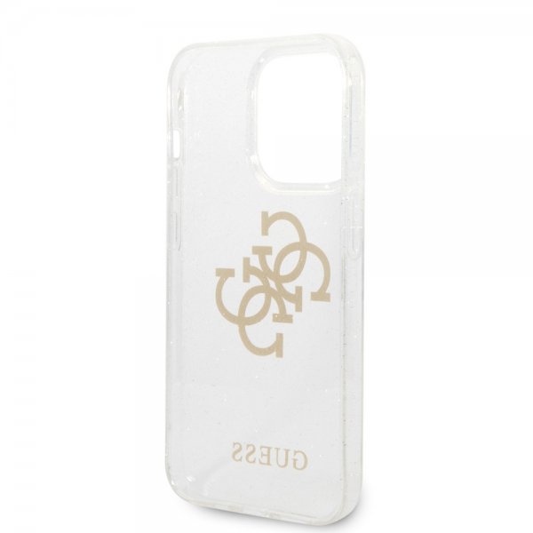 Guess iPhone 14 Pro Cover Full Glitter Transparent