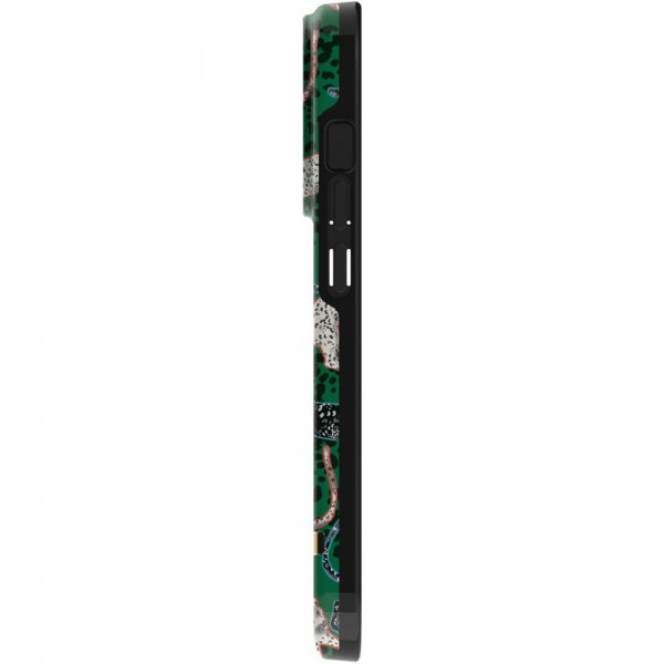 Richmond & Finch iPhone 14 Pro Cover Green Leopard