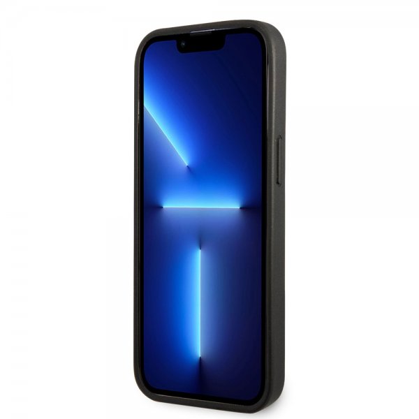 Ferrari iPhone 14 Pro Cover Logo Perforeret Rød