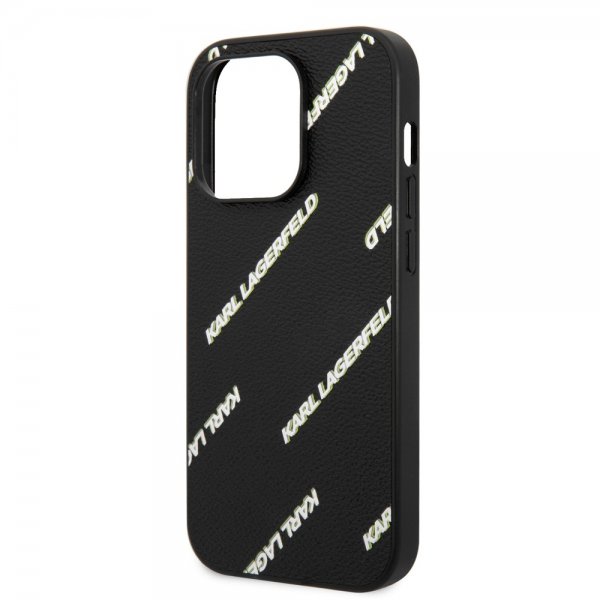 Karl Lagerfeld iPhone 14 Pro Cover Logomania Sort