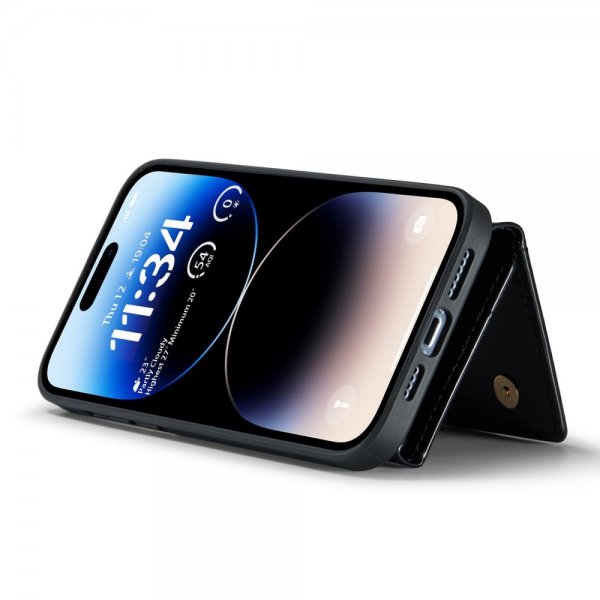 Dg.Ming iPhone 14 Pro Cover M3 Series Aftagelig Kortholder Sort