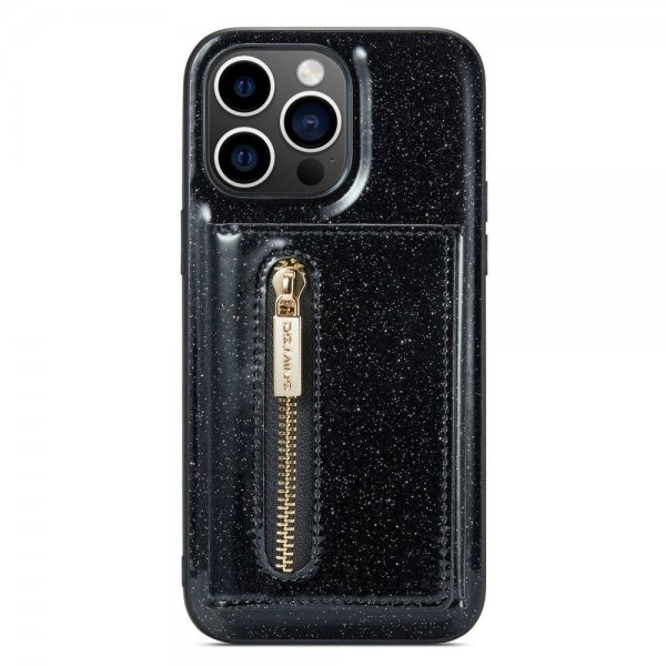Dg.Ming iPhone 14 Pro Cover M3 Series Aftagelig Kortholder Sort