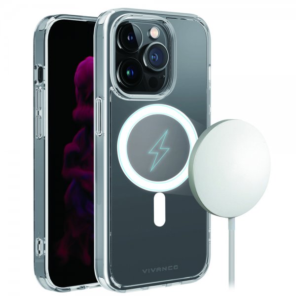 Vivanco iPhone 14 Pro Cover Mag Steady Transparent