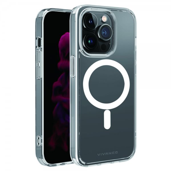 Vivanco iPhone 14 Pro Cover Mag Steady Transparent