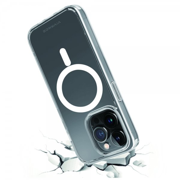 Vivanco iPhone 14 Pro Cover Mag Steady Transparent