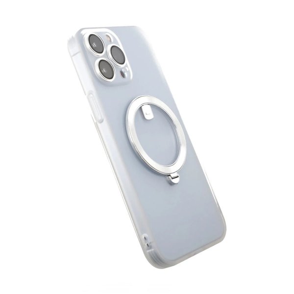 Rvelon iPhone 14 Pro Cover MagSafe Ring Hvid