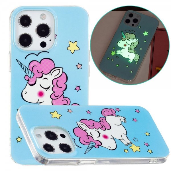 iPhone 14 Pro Cover Motiv Enhjørning
