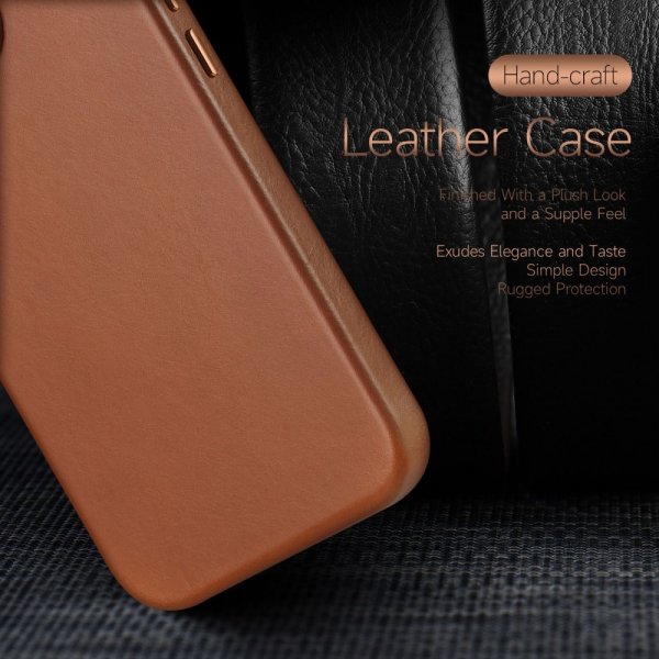 Dux Ducis iPhone 14 Pro Cover Naples Series MagSafe Lysebrun