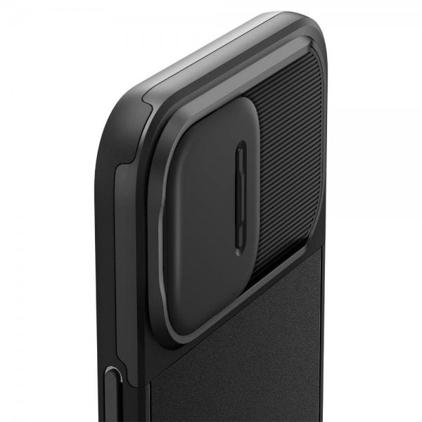 Spigen iPhone 14 Pro Cover Optik Armor MagFit Sort