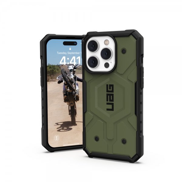 Urban Armor Gear (UAG) iPhone 14 Pro Cover Pathfinder MagSafe Olive