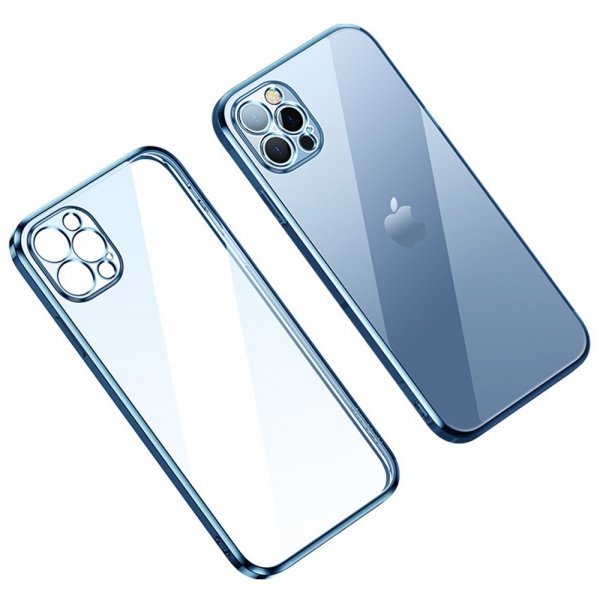 Sulada iPhone 14 Pro Cover Belagt Kant Blå