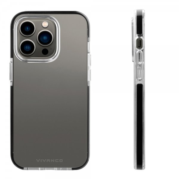 Vivanco iPhone 14 Pro Cover Rock Solid Sort Klar