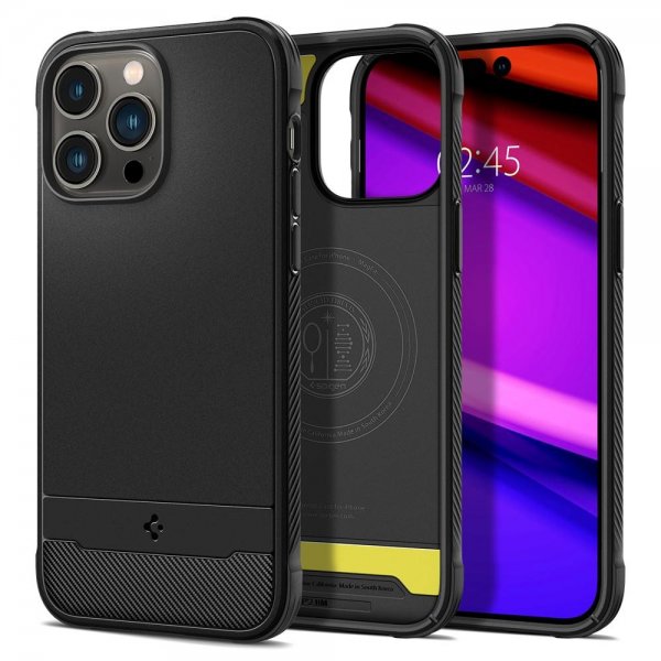 Spigen iPhone 14 Pro Cover Rugged Armor MagFit Mat Sort