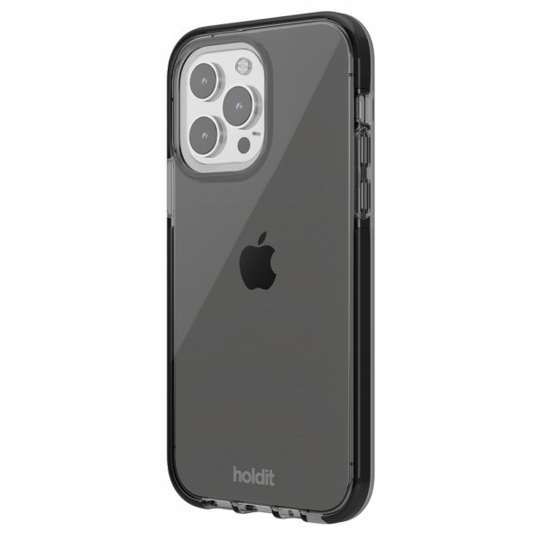 Holdit iPhone 14 Pro Cover Seethru Sort