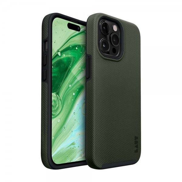 LAUT iPhone 14 Pro Cover Shield Olive
