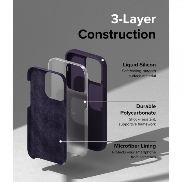 Ringke iPhone 14 Pro Cover Silikone Deep Purple