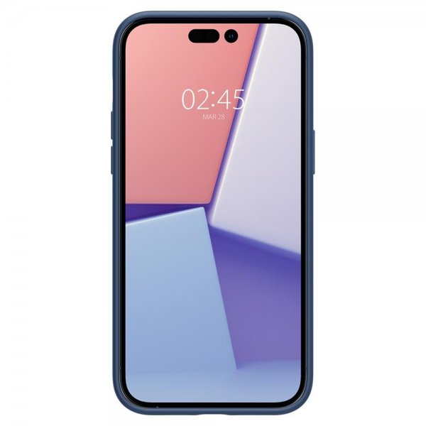 Spigen iPhone 14 Pro Cover Silicone Fit MagFit Navy Blue