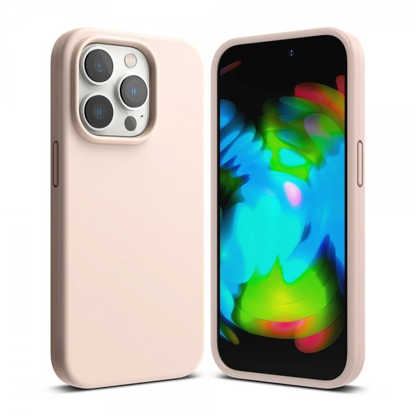 Ringke iPhone 14 Pro Cover Silikone Pink Sand