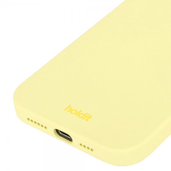 Holdit iPhone 14 Pro Cover Silikone Lemonade