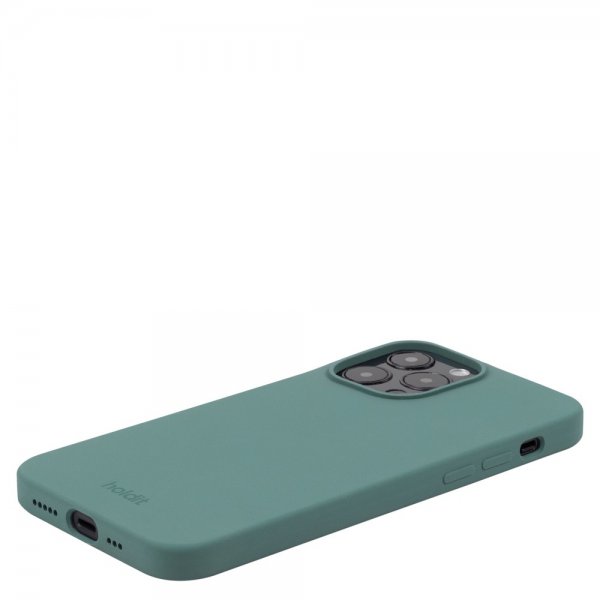 holdit iPhone 14 Pro Cover Silikone Moss Green