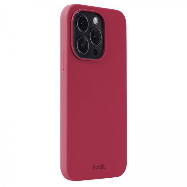 holdit iPhone 14 Pro Cover Silikone Red Velvet