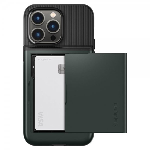 Spigen iPhone 14 Pro Cover Slim Armor CS Abyss Green