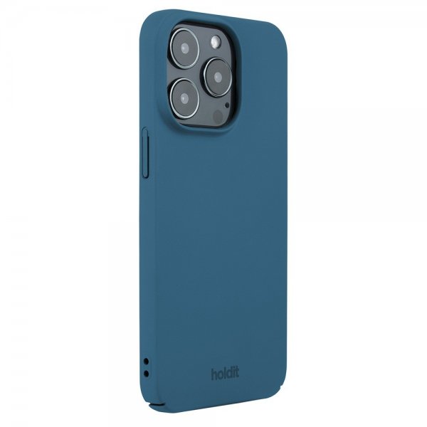 Holdit iPhone 14 Pro Cover Slim Case Denim Blue